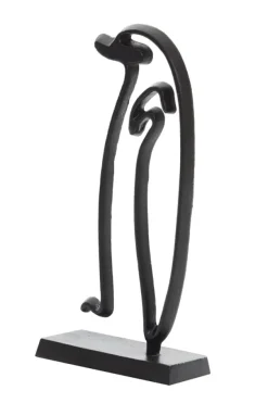 Light en Living Ornament op voet Pinguïn mat zwart - Stijlvol metalen woonaccessoire