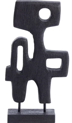 Light en Living Ornament op voet 20x9,5x38,5 cm SALA hout mat zwart