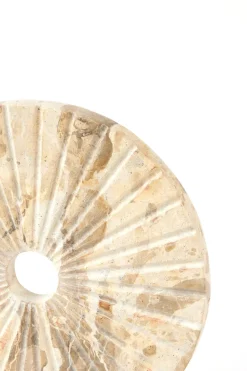 Light en Living Ornament op voet 25,5x6,5x30 cm SEV marmer taupe+marmer wit