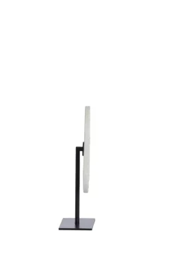 Light en Living Ornament op voet 35x12x50 cm YFKE marmer wit+mat zwart