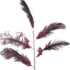 Light en Living Ornament 5 veren 129 cm FEATHER donker rood-paars