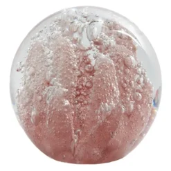 Light en Living Ornament Ø10x10 cm CORAL glas licht roze