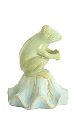 Light en Living Ornament Ø15,5x19,5 cm FROSCH keramiek lichtgroen+lichtblauw