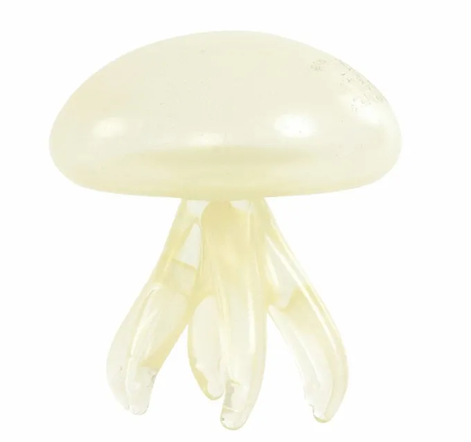 Light en Living Ornament Ø9x12 cm JELLY van mat goudkleurig glas