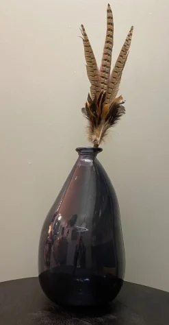 Light en Living Ornament Ø15x60 cm PHEASENT donker bruin