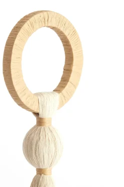 Light en Living Ornament Ø14X62 cm Yaviza creme+Raffia Natural