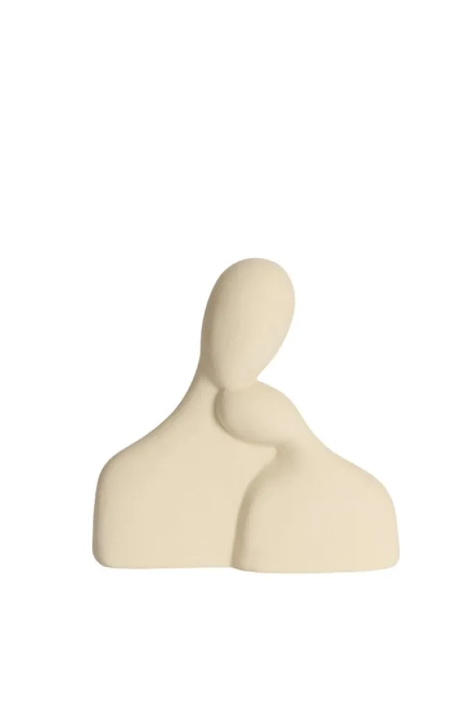 Light en Living Ornament 24x9x24 cm SOLINE keramiek mat creme