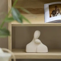 Light en Living Ornament 24x9x24 cm SOLINE keramiek mat creme