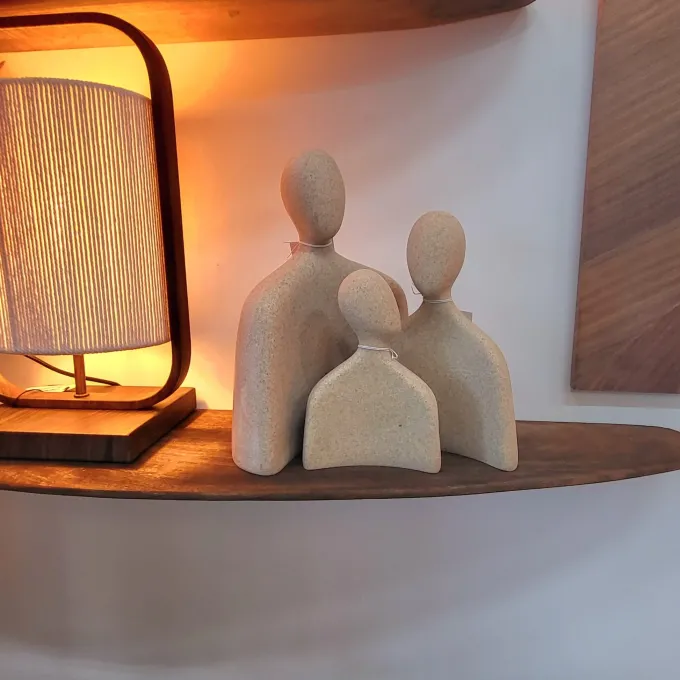 Light en Living Ornament 12x5,5x16 cm HEAD sand - S