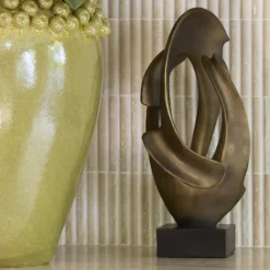 Light en Living Ornament 20x19,5x47 cm LAVINIA antiek brons + zwart