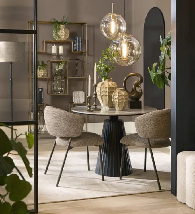 Light en Living Ornament 25x16,5x42,5 cm FELICIA antiek brons + zwart