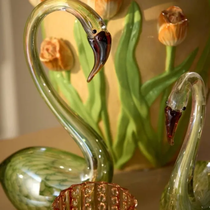 Light en Living Ornament 17x9,5x29 cm SWAN glas groen
