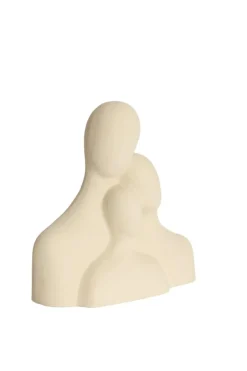 Light en Living Ornament 28x13x29 cm SOLINE keramiek mat creme