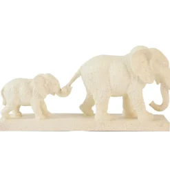 Light en Living Ornament 46x11,5x21,5 cm ELEPHANT zand+goud