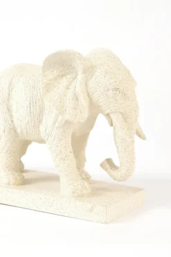 Light en Living Ornament 46x11,5x21,5 cm ELEPHANT zand+goud
