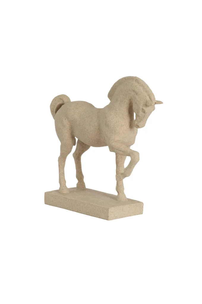 Light en Living Ornament 31x10x29 cm HORSE zand