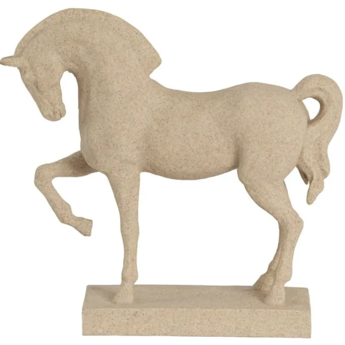 Light en Living Ornament 31x10x29 cm HORSE zand