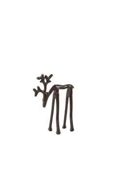 Light en Living Ornament 15x6x20 cm DEER glans aubergine