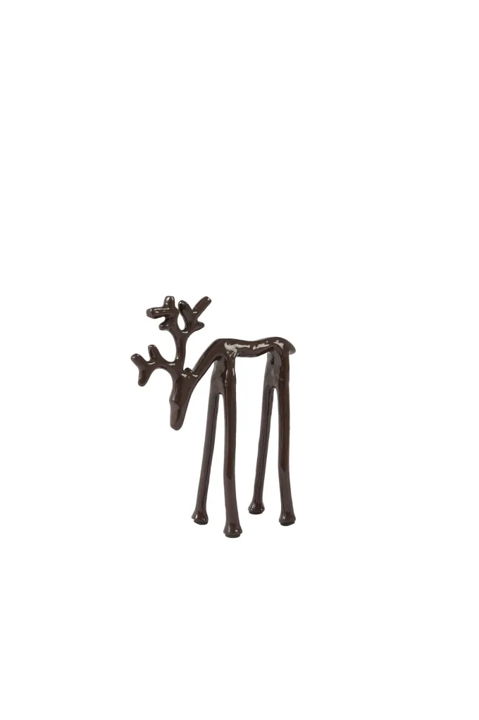 Light en Living Ornament 15x6x20 cm DEER glans aubergine