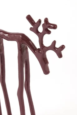 Light en Living Ornament 15x6x25 cm DEER glans bordeaux