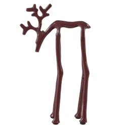 Light en Living Ornament 15x6x25 cm DEER glans bordeaux