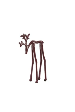 Light en Living Ornament 15x6x25 cm DEER glans bordeaux