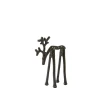 Light en Living Ornament 15x6x20 cm DEER glans bruin-brons