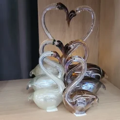 Light en Living Ornament 17x9,5x29 cm SWAN glas crème