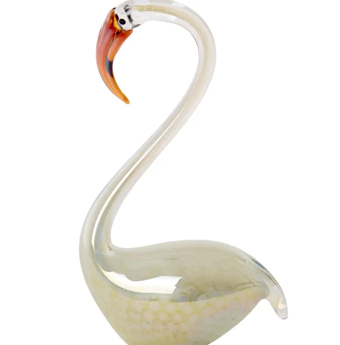 Light en Living Ornament 17x9,5x29 cm SWAN glas crème