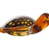 Light en Living Ornament 15,5x14,5x7 cm TURTLE glas amber+amber-zwart