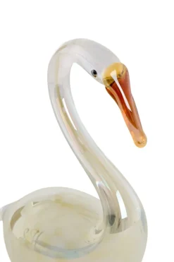 Light en Living Ornament 12x7x17 cm SWAN glas crème