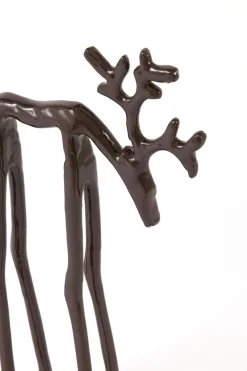 Light en Living Ornament 15x6x25 cm DEER glans aubergine