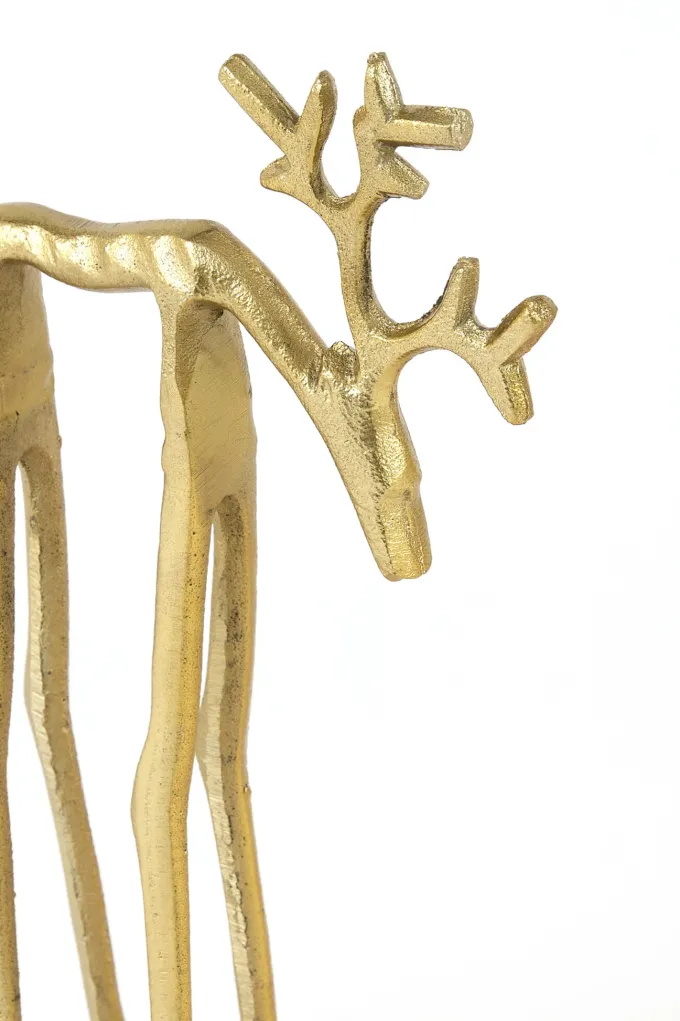 Light en Living Ornament 15x6x25 cm DEER goud