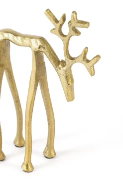 Light en Living Ornament 15x6x20 cm DEER goud