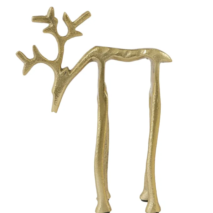 Light en Living Ornament 15x6x20 cm DEER goud