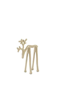 Light en Living Ornament 15x6x20 cm DEER glans zand