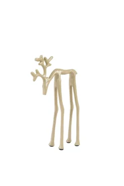 Light en Living Ornament 15x6x25 cm DEER glans zand