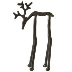 Light en Living Ornament 15x6x25 cm DEER glans bruin-brons