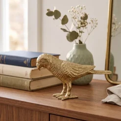 Light en Living Ornament 19x5x11 cm BIRD goud van Light en Living