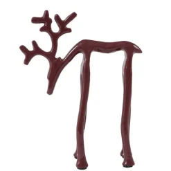 Light en Living Ornament 15x6x20 cm DEER glans bordeaux