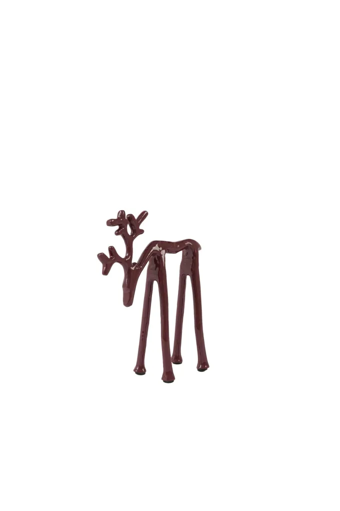 Light en Living Ornament 15x6x20 cm DEER glans bordeaux