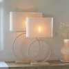 Light en Living Ovale Lampenkap BRESKA in Parelwit - Stijlvol design in diverse maten