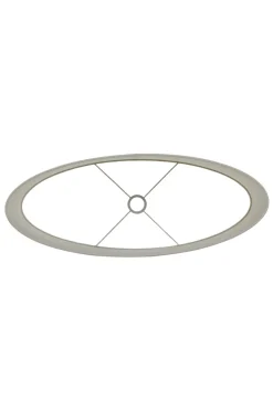 Light en Living Ovale Lampenkap BRESKA in Parelwit - Stijlvol design in diverse maten
