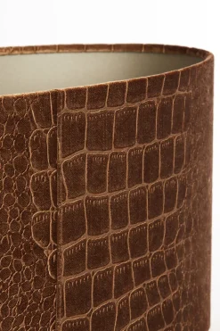 Light en Living Ovale lampenkap PRAYA bruin 45x21x22 cm - Light & Living