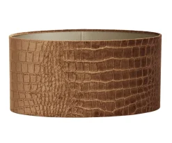 Light en Living Ovale lampenkap PRAYA bruin 45x21x22 cm - Light & Living