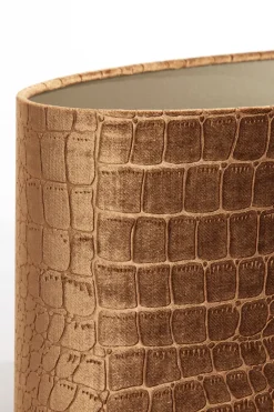 Light en Living Ovale lampenkap PRAYA bruin 45x21x22 cm - Light & Living