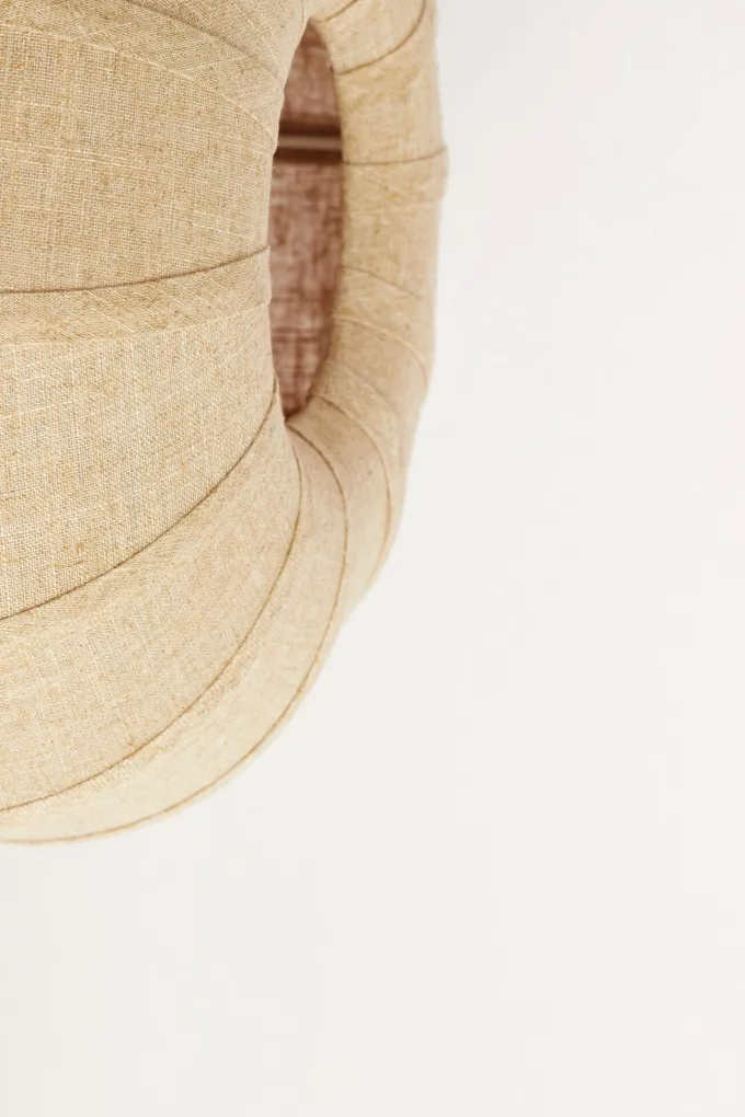 Light en Living Plafondlamp ZOSIA Ø40x21,5 cm Linnen Naturel – Light & Living