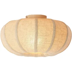Light en Living Plafondlamp ZOSIA Ø40x21,5 cm Linnen Naturel – Light & Living