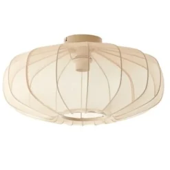 Light en Living Plafonnière Ø50x24 cm PLUMALIA zand - Light & Living