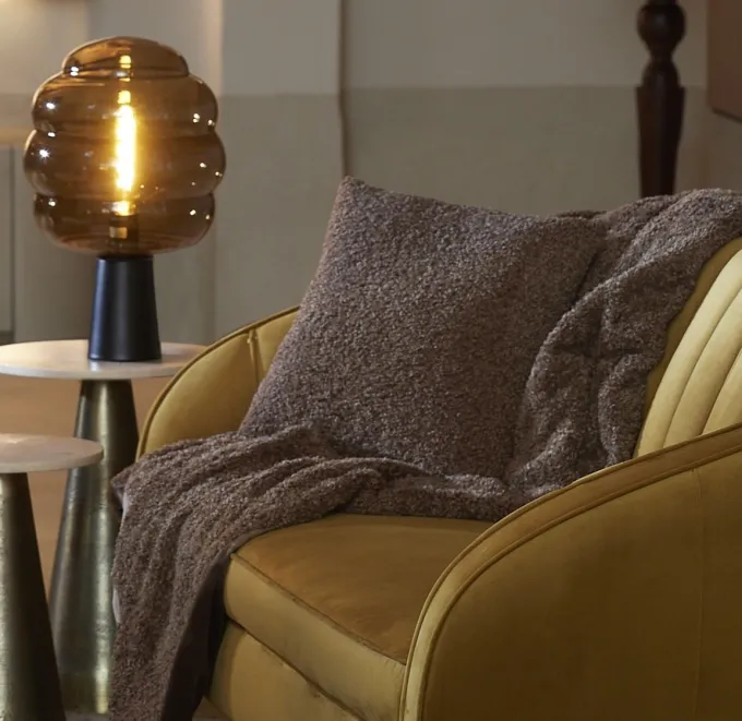 Light en Living Plaid 152x127 cm BODI bruin